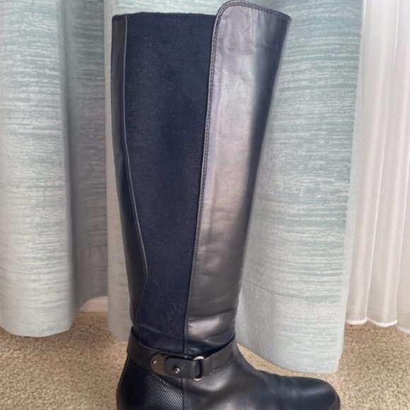 Aquatalia, weatherproof boots, OLITA CALF/ELASTIC, black color, 7.5 M. - Picture 2 of 7